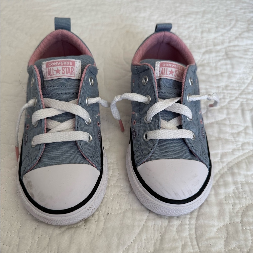 Converse Blue and Pink Classic Sneakers